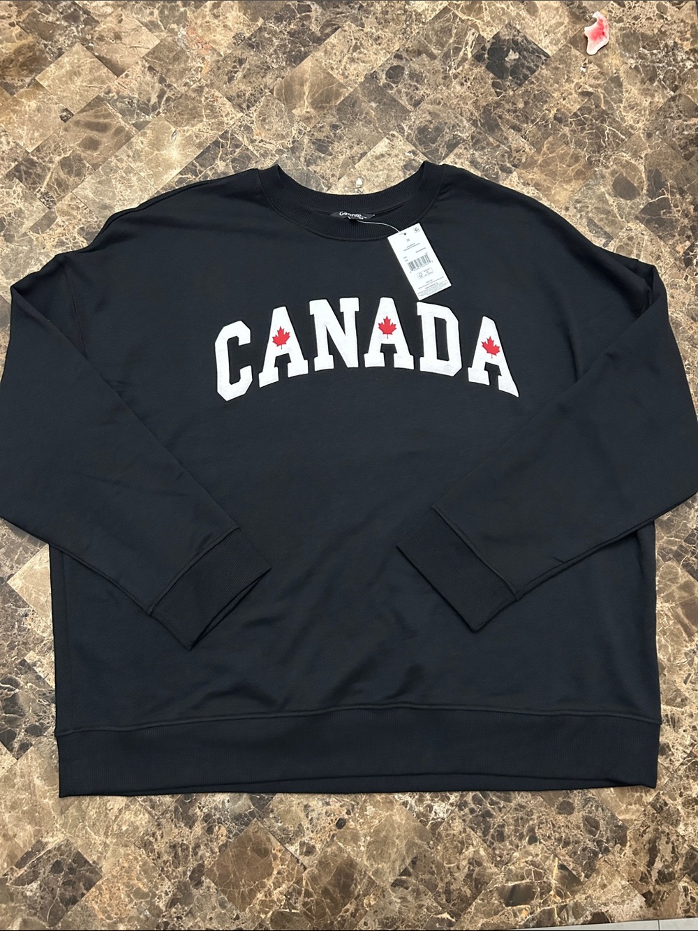 NEW 🆕 Canada Crewneck Plus Sweatshirt - Black size 3X